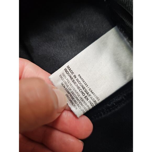 Nike Sweatshirt Womens Large Black Track Jacket Full Zip - Picture 5 of 7